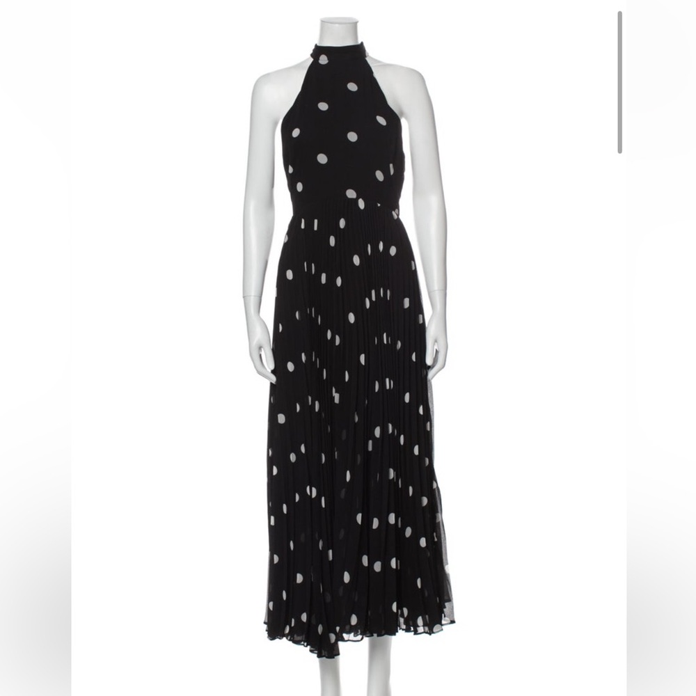 Black and White Polka Dot Maxi Dress
